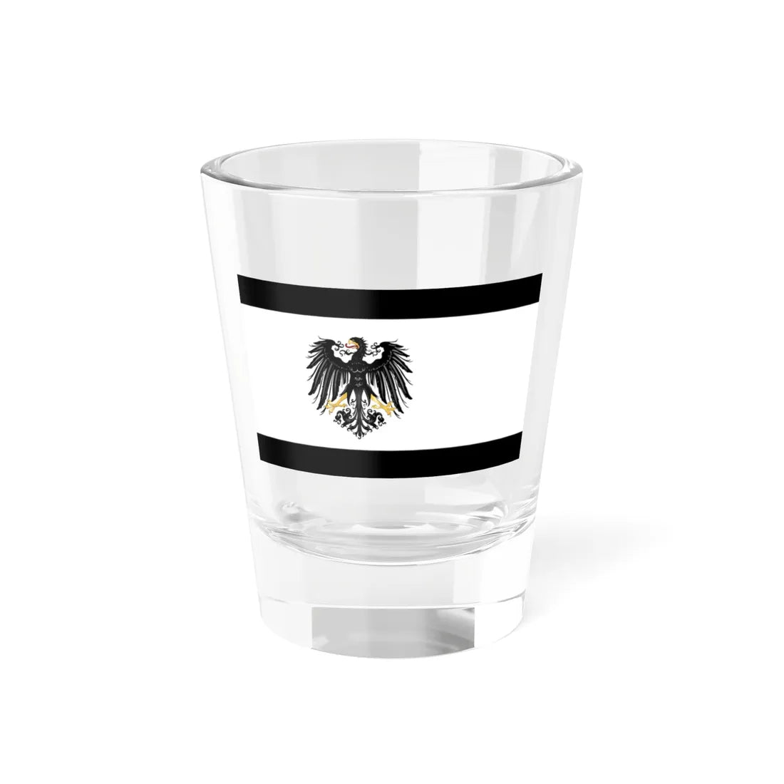 Flag of Prussia without regalia (Russia) Shot Glass 1.5oz 1.5oz - Go Mug Yourself