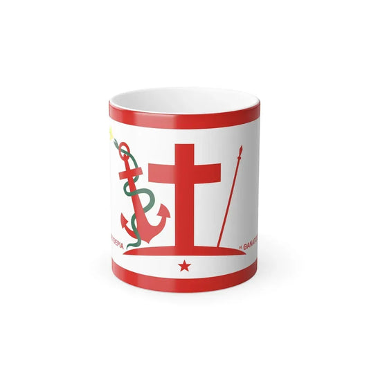 Flag of Psara Greece - Color Changing Coffee Mug 11oz - Go Mug Yourself