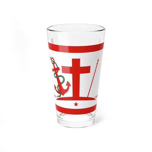 Flag of Psara Greece - Pint Glass 16oz 16oz - Go Mug Yourself