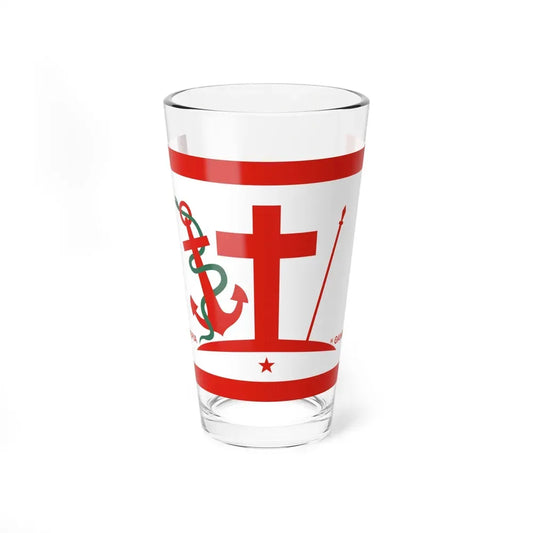 Flag of Psara Greece - Pint Glass 16oz 16oz - Go Mug Yourself