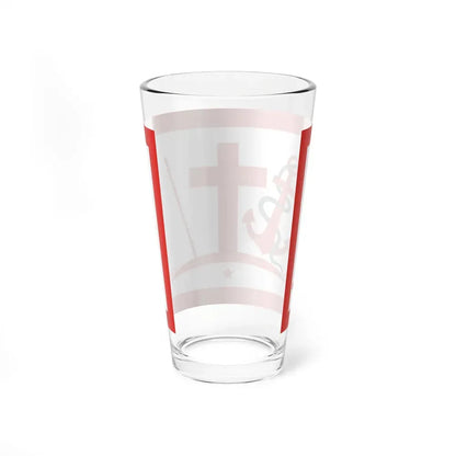 Flag of Psara Greece - Pint Glass 16oz - Go Mug Yourself