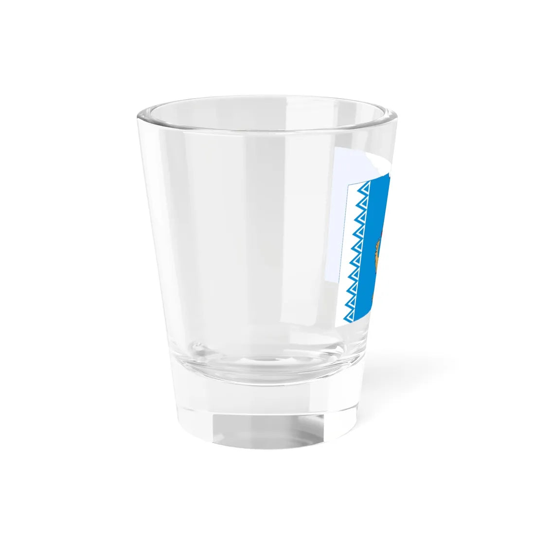 Flag of Pskov Oblast Latest version (Russia) Shot Glass 1.5oz - Go Mug Yourself