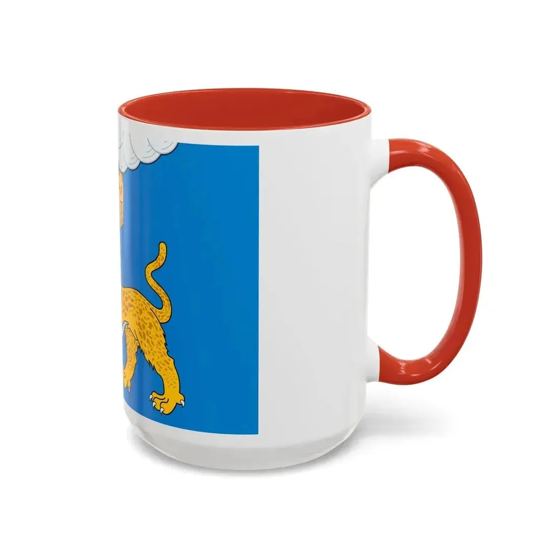 Flag of Pskov Oblast Russia - Accent Coffee Mug - Go Mug Yourself