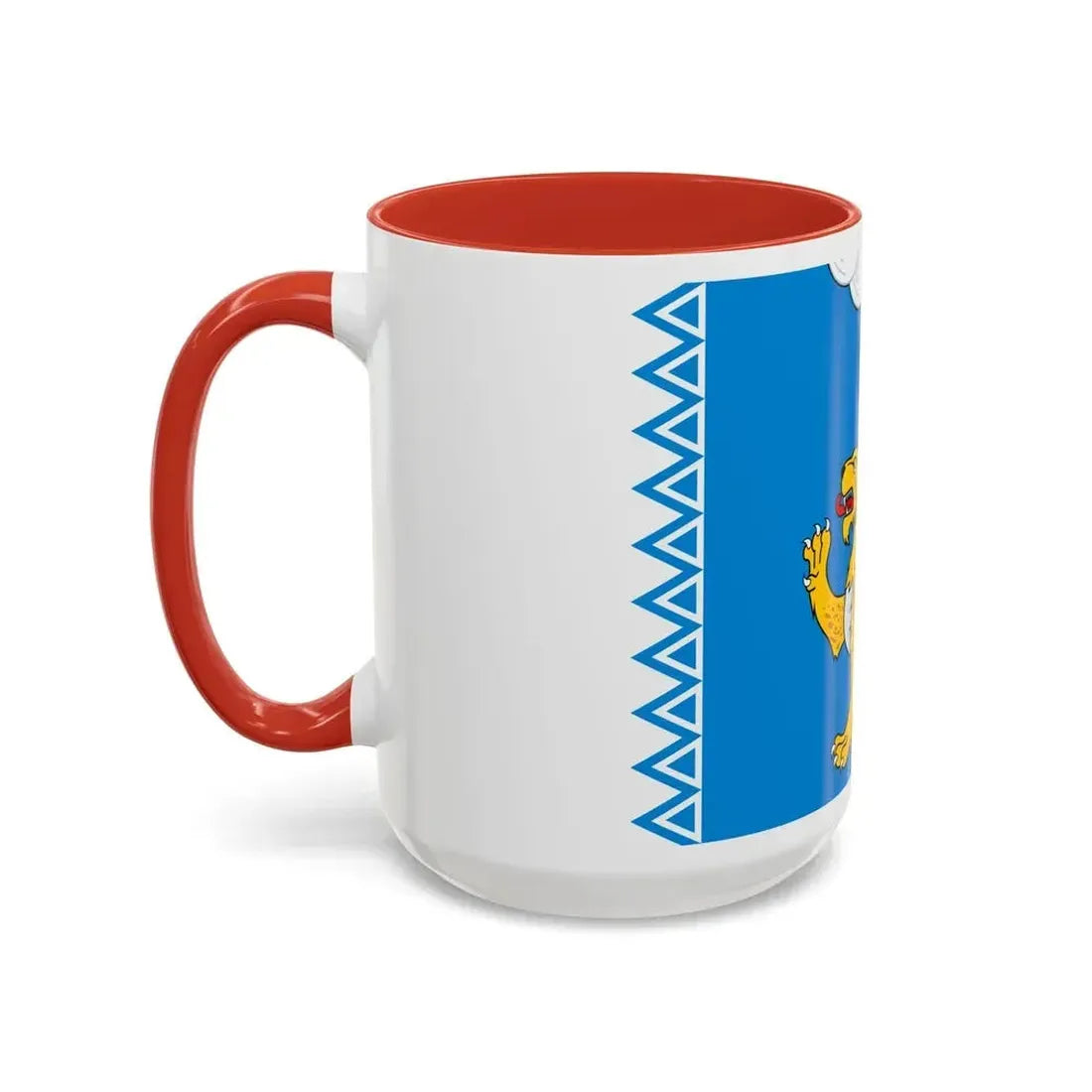 Flag of Pskov Oblast Russia - Accent Coffee Mug - Go Mug Yourself
