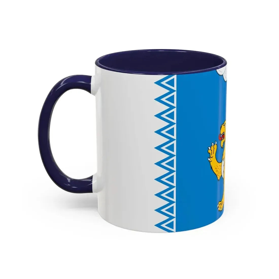 Flag of Pskov Oblast Russia - Accent Coffee Mug - Go Mug Yourself