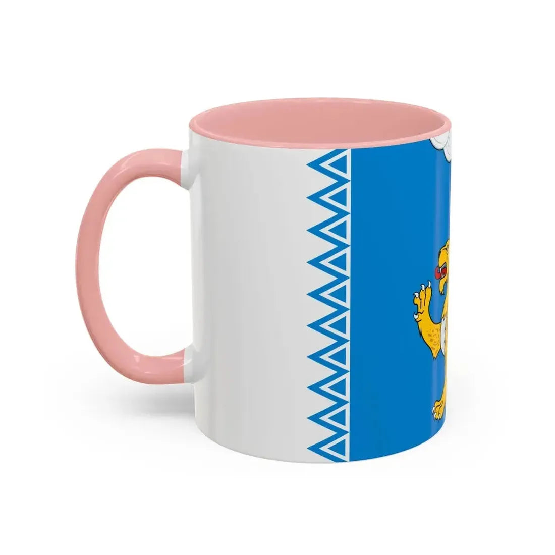 Flag of Pskov Oblast Russia - Accent Coffee Mug - Go Mug Yourself