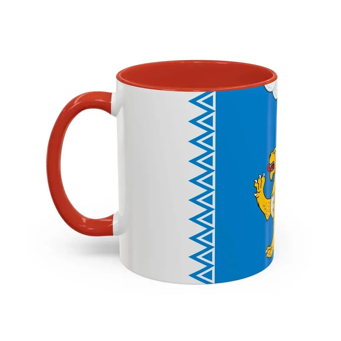 Flag of Pskov Oblast Russia - Accent Coffee Mug - Go Mug Yourself