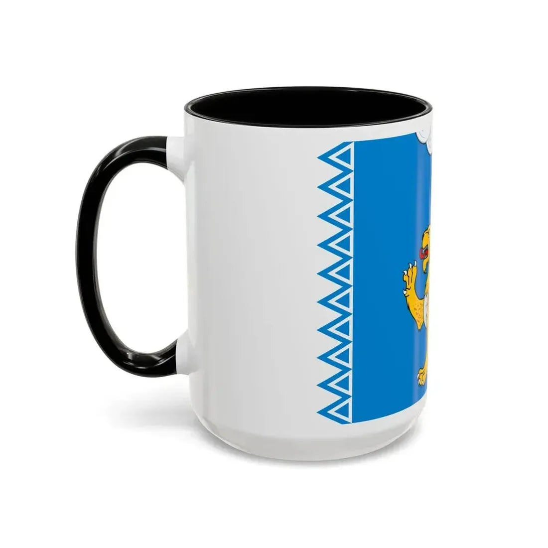 Flag of Pskov Oblast Russia - Accent Coffee Mug - Go Mug Yourself