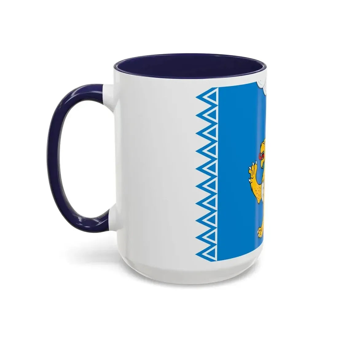Flag of Pskov Oblast Russia - Accent Coffee Mug - Go Mug Yourself