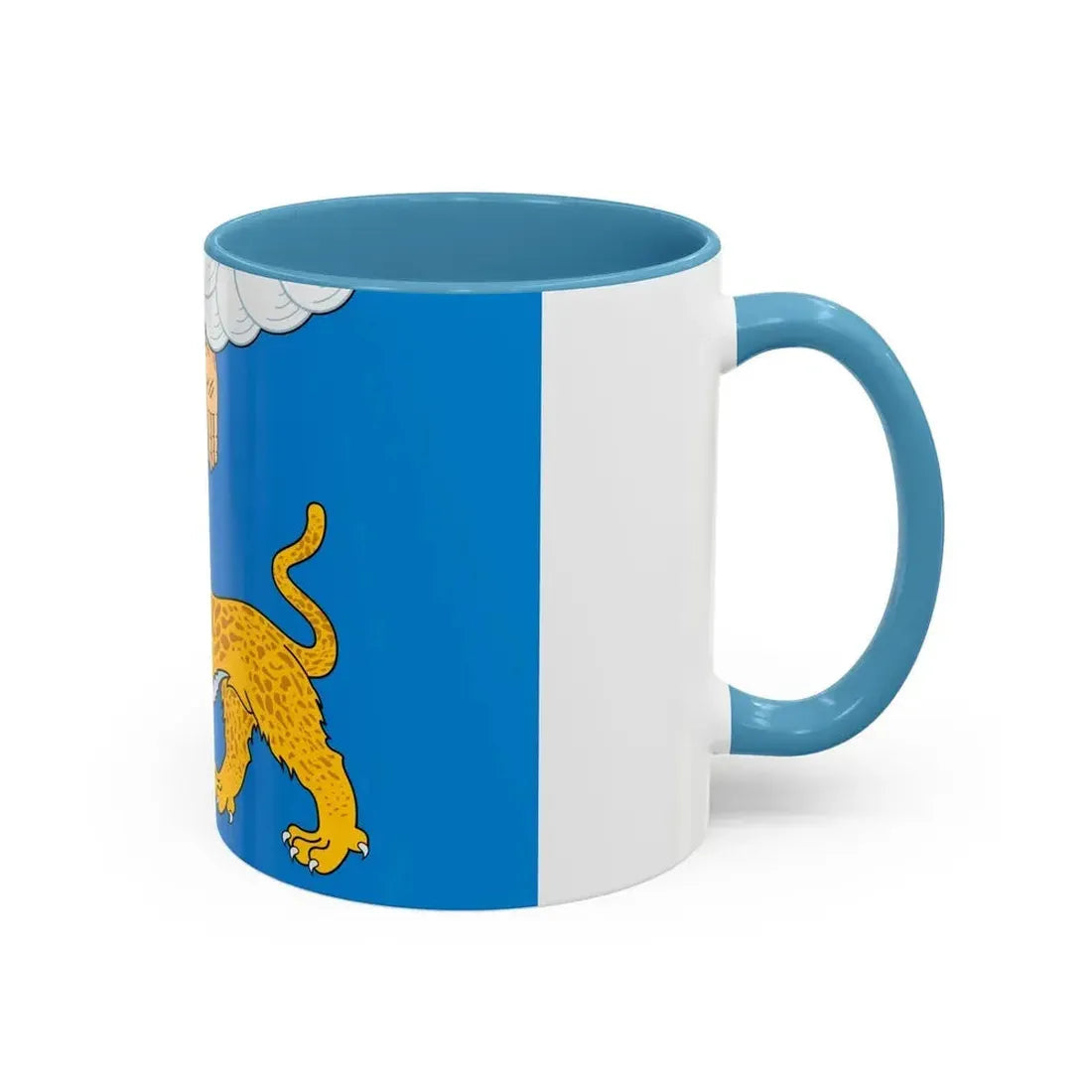 Flag of Pskov Oblast Russia - Accent Coffee Mug - Go Mug Yourself
