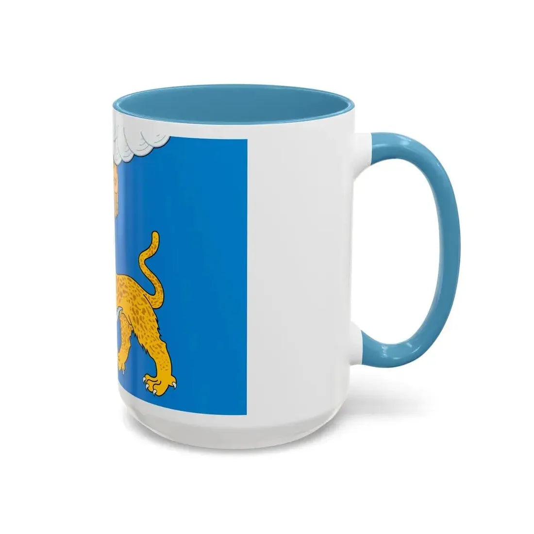Flag of Pskov Oblast Russia - Accent Coffee Mug - Go Mug Yourself