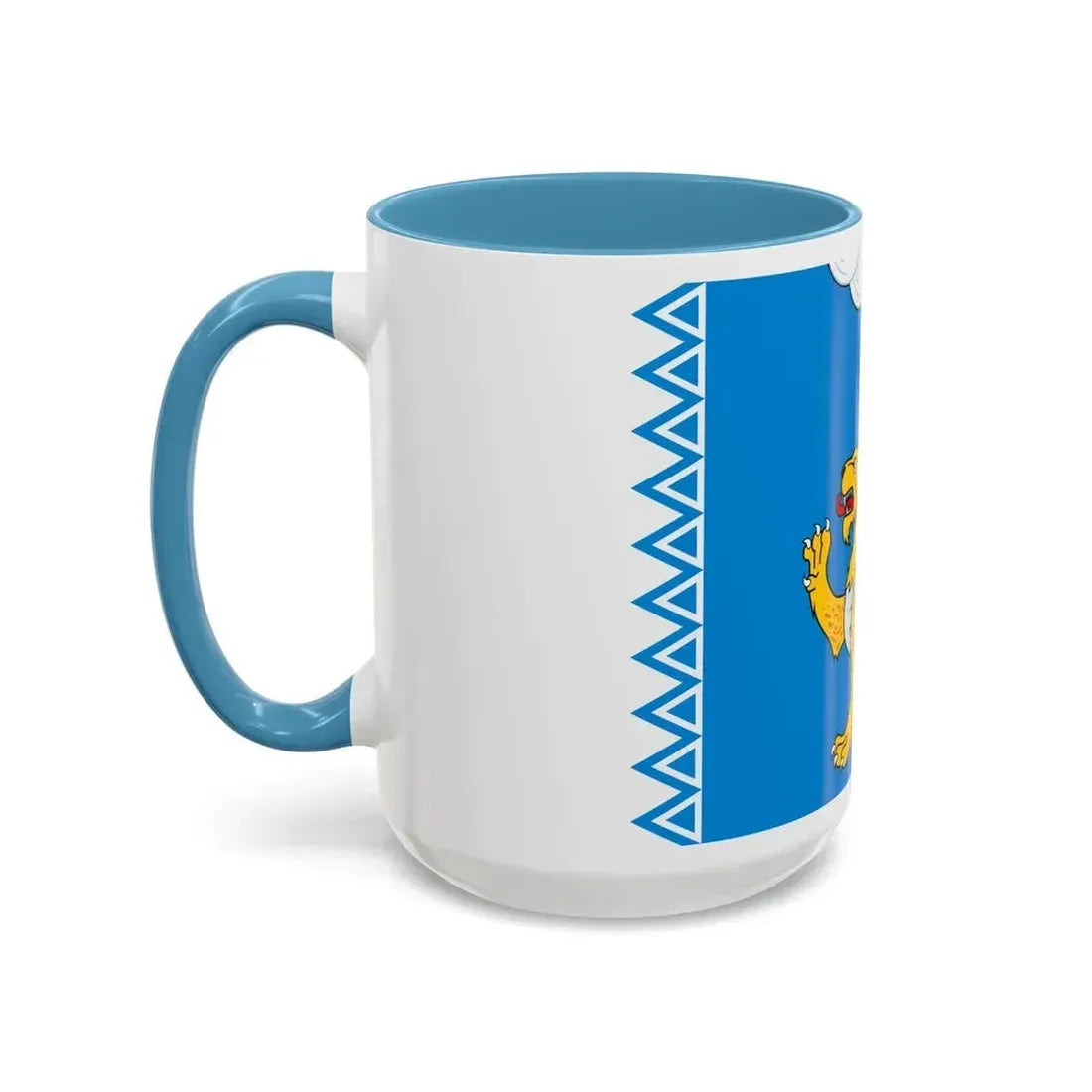 Flag of Pskov Oblast Russia - Accent Coffee Mug - Go Mug Yourself
