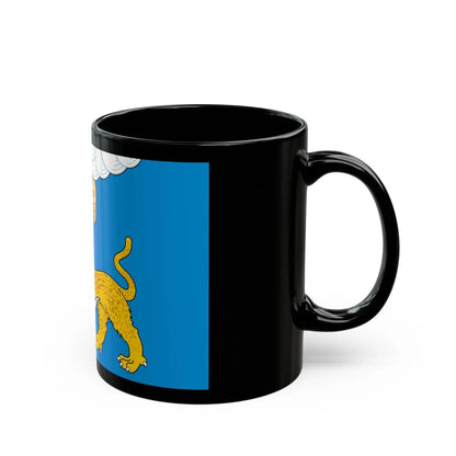 Flag of Pskov Oblast Russia - Black Coffee Mug-Go Mug Yourself