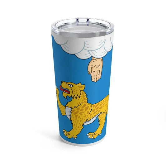 Flag of Pskov Oblast Russia - Tumbler 20oz 20oz - Go Mug Yourself