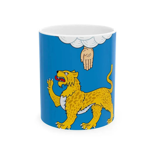 Flag of Pskov Oblast (Russia) White Coffee Mug 11oz - Go Mug Yourself