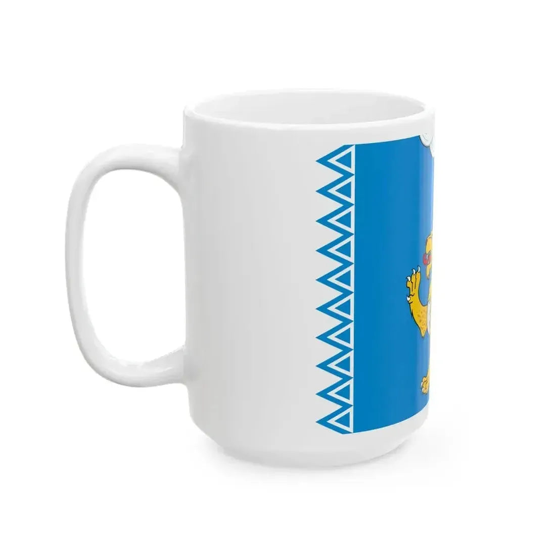 Flag of Pskov Oblast Russia - White Coffee Mug - Go Mug Yourself