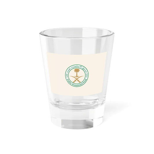 Flag of Public Investment Fund (Saudi Arabia) Shot Glass 1.5oz 1.5oz - Go Mug Yourself
