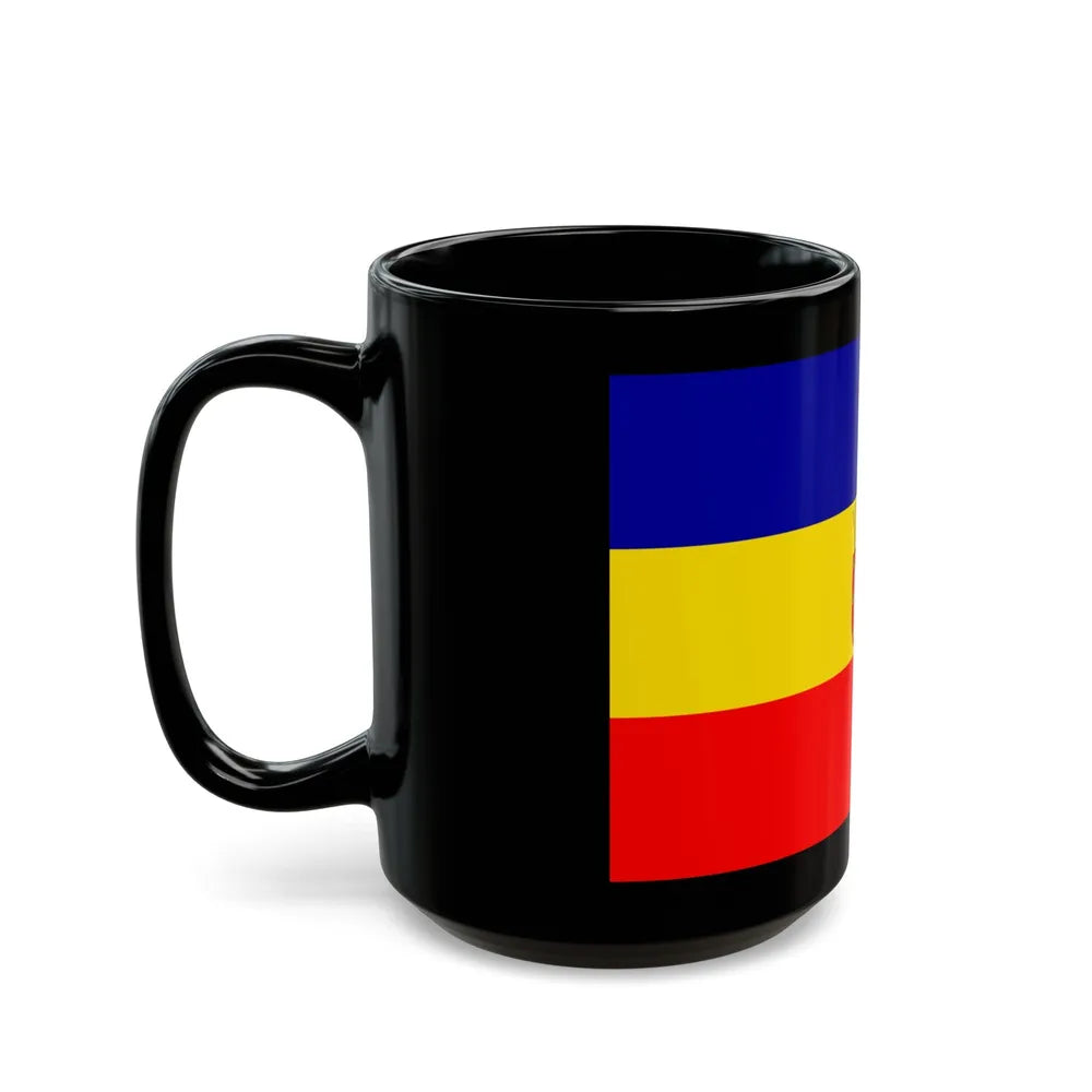 Flag of Pudahuel Chile - Black Coffee Mug-Go Mug Yourself