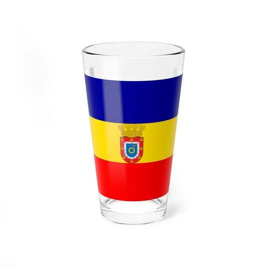 Flag of Pudahuel Chile - Pint Glass 16oz 16oz - Go Mug Yourself