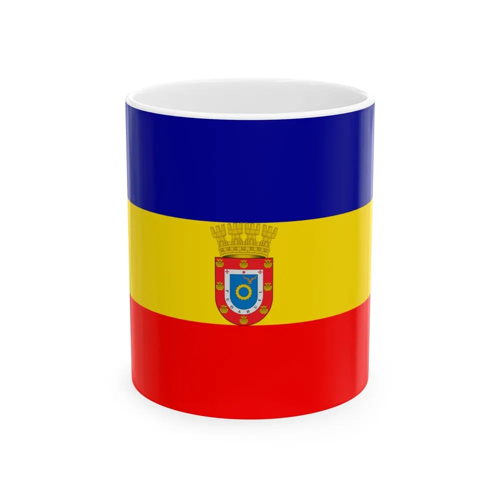 Flag of Pudahuel Chile - White Coffee Mug-11oz-Go Mug Yourself