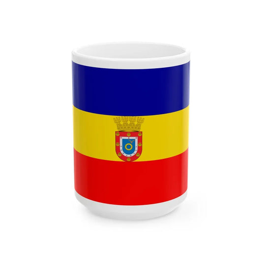 Flag of Pudahuel Chile - White Coffee Mug-15oz-Go Mug Yourself