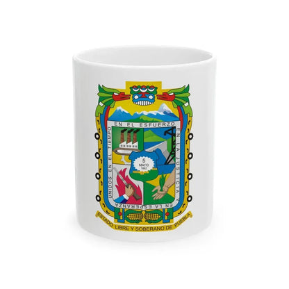 Flag of Puebla (Mexico) White Coffee Mug 11oz - Go Mug Yourself