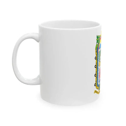 Flag of Puebla (Mexico) White Coffee Mug - Go Mug Yourself