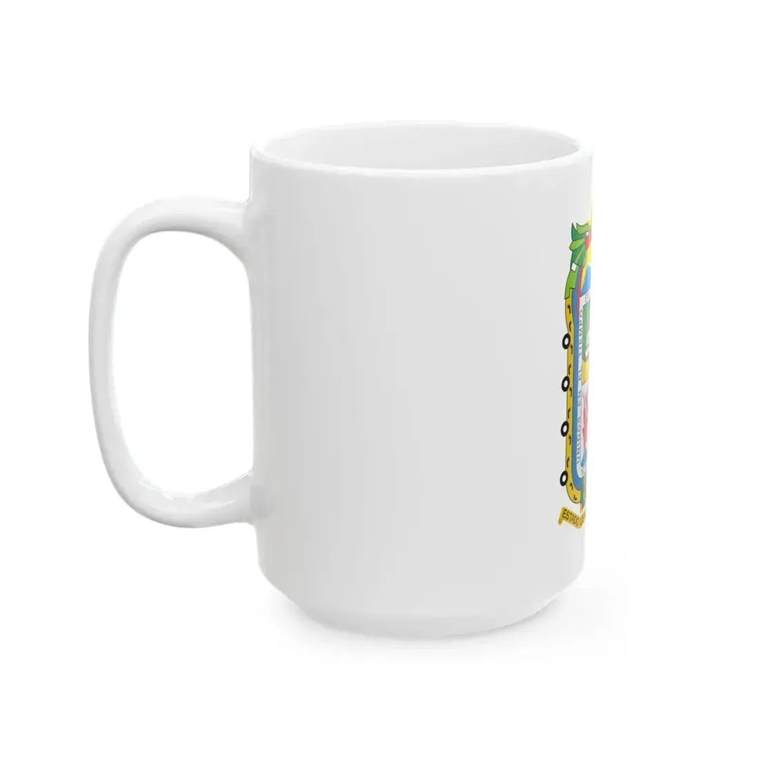 Flag of Puebla (Mexico) White Coffee Mug - Go Mug Yourself