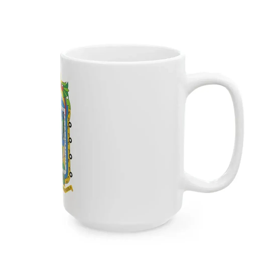 Flag of Puebla (Mexico) White Coffee Mug - Go Mug Yourself