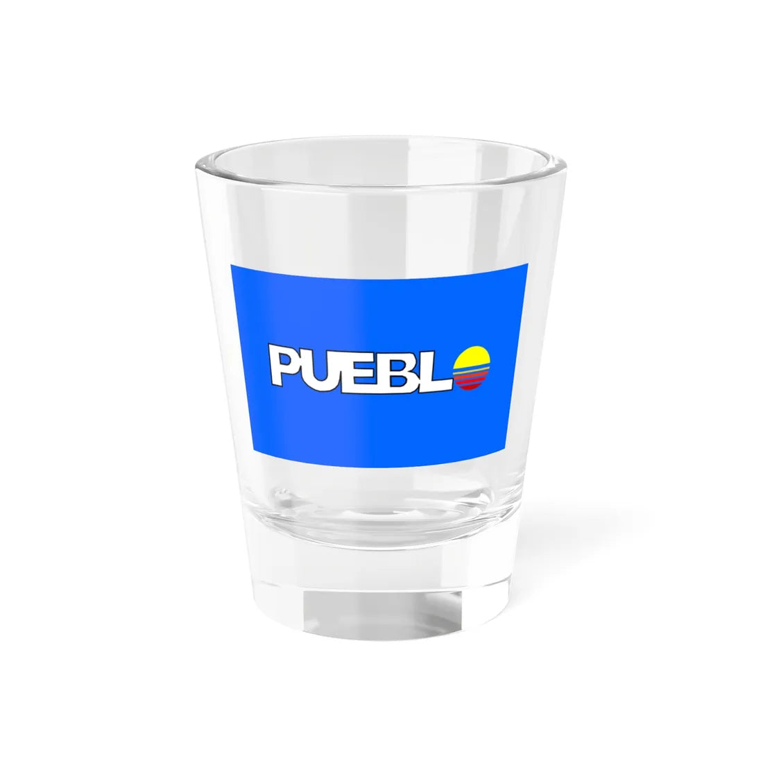 Flag of Pueblo Colorado (United States) Shot Glass 1.5oz 1.5oz - Go Mug Yourself