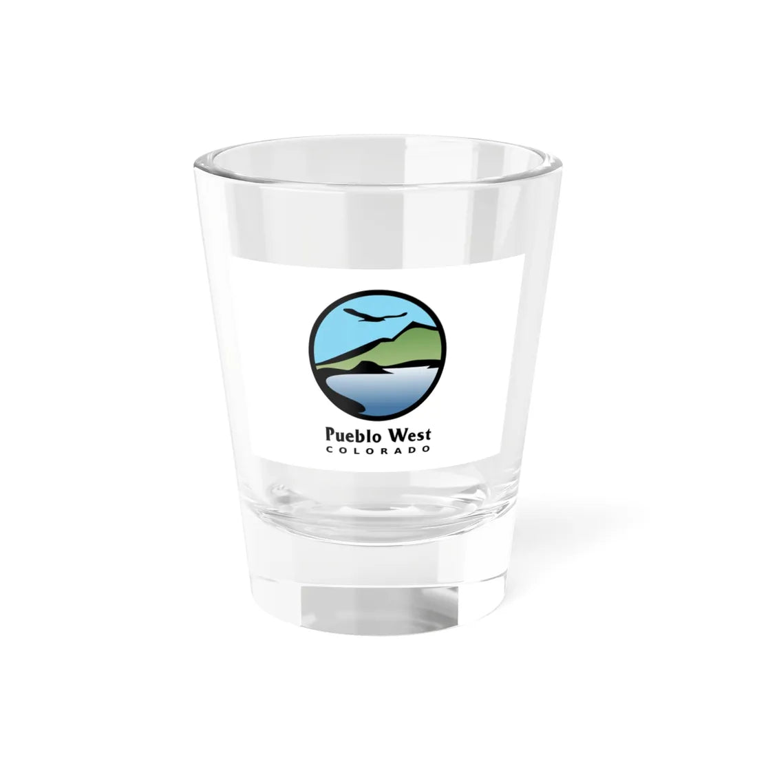 Flag of Pueblo West Colorado (United States) Shot Glass 1.5oz 1.5oz - Go Mug Yourself
