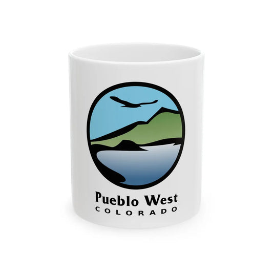 Flag of Pueblo West Colorado (United States) White Coffee Mug 11oz - Go Mug Yourself