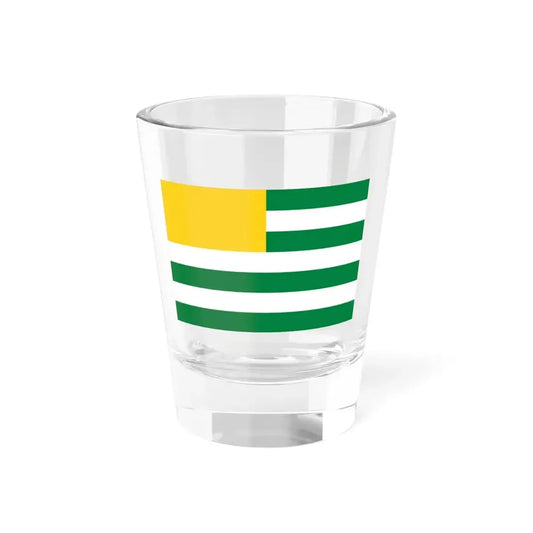 Flag of Puebloviejo (Ecuador) Shot Glass 1.5oz 1.5oz - Go Mug Yourself