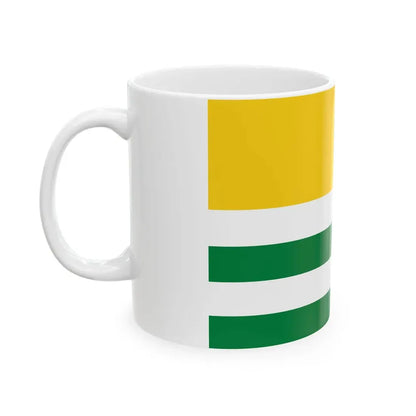 Flag of Puebloviejo (Ecuador) White Coffee Mug - Go Mug Yourself