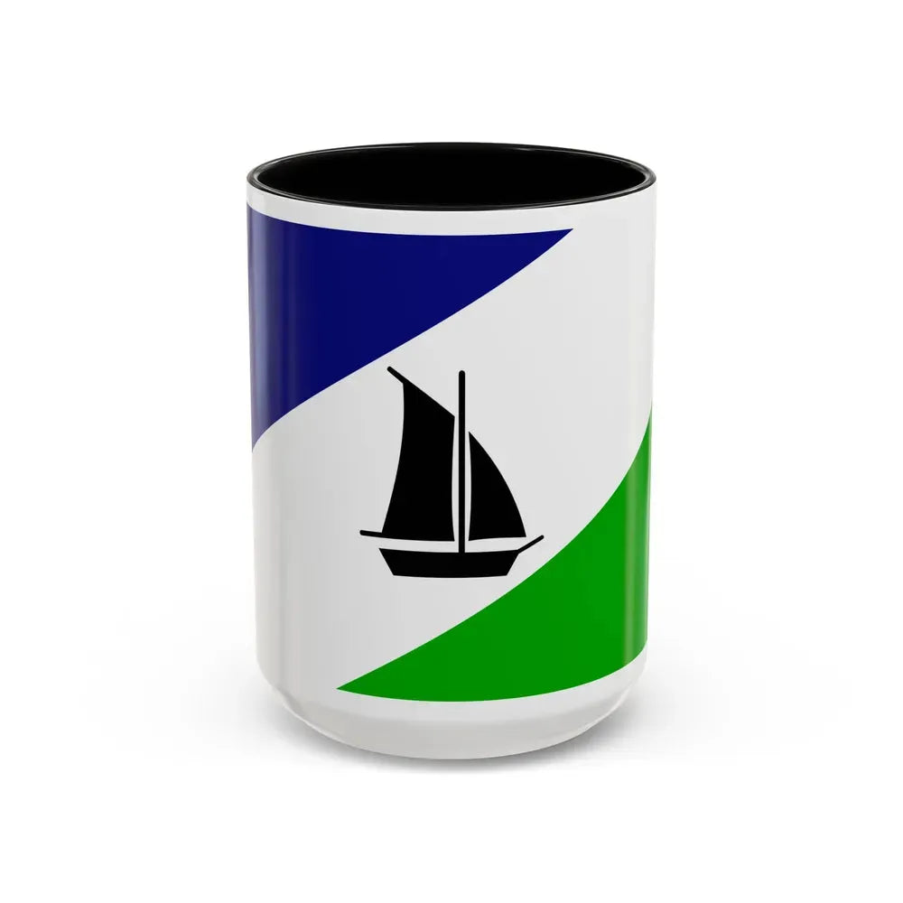Flag of Puerto Montt Chile - Accent Coffee Mug 15oz Black - Go Mug Yourself