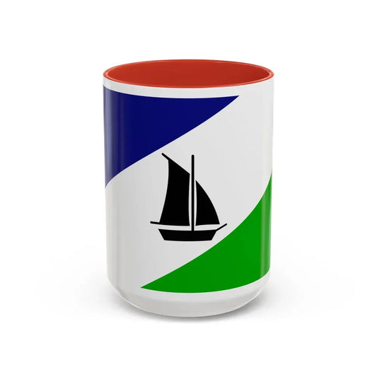 Flag of Puerto Montt Chile - Accent Coffee Mug 15oz Red - Go Mug Yourself