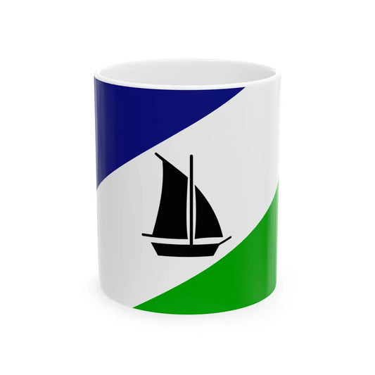 Flag of Puerto Montt Chile (Chile) White Coffee Mug 11oz - Go Mug Yourself