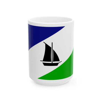 Flag of Puerto Montt Chile - White Coffee Mug-15oz-Go Mug Yourself