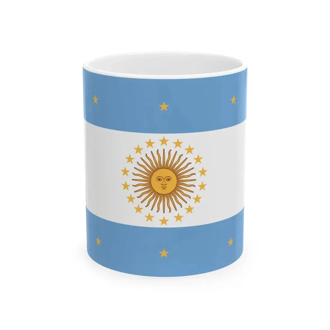 Flag of Pueyrredon (Argentina) White Coffee Mug 11oz - Go Mug Yourself