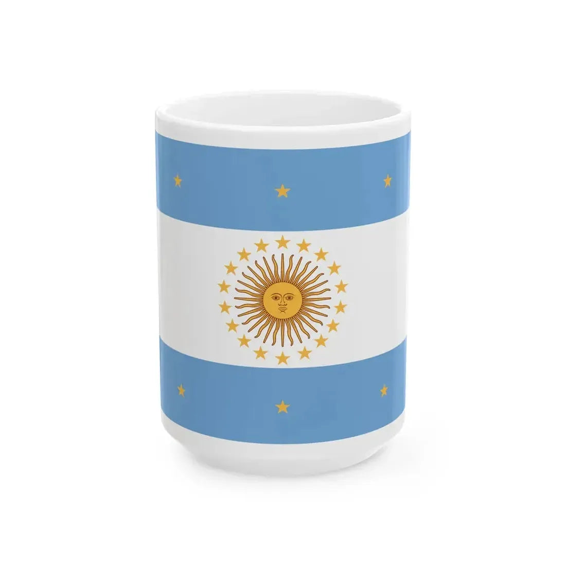 Flag of Pueyrredon (Argentina) White Coffee Mug 15oz - Go Mug Yourself