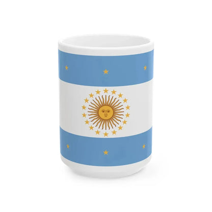 Flag of Pueyrredon (Argentina) White Coffee Mug 15oz - Go Mug Yourself