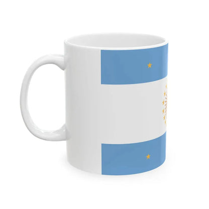 Flag of Pueyrredon (Argentina) White Coffee Mug - Go Mug Yourself