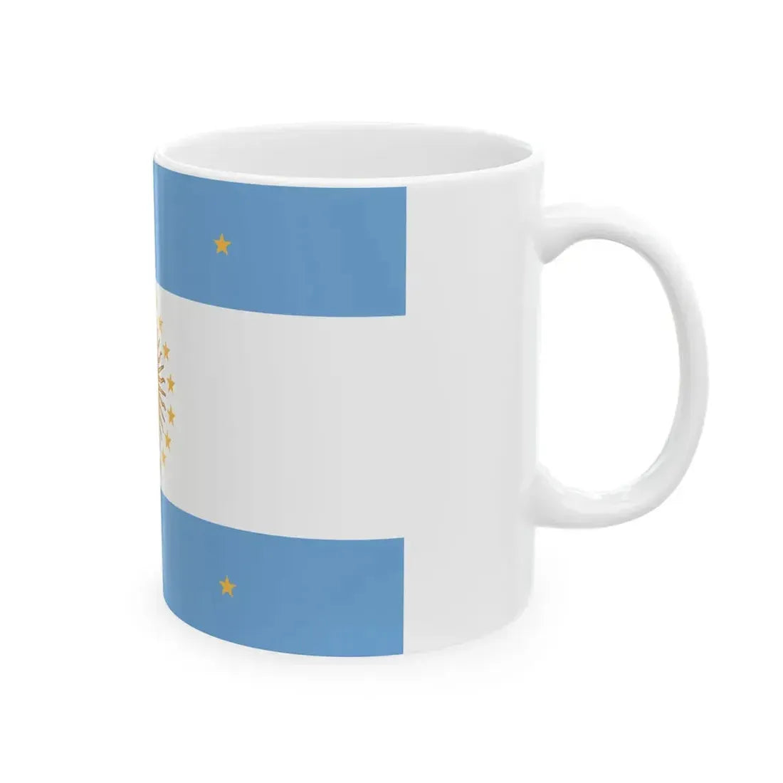 Flag of Pueyrredon (Argentina) White Coffee Mug - Go Mug Yourself