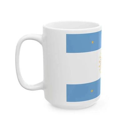 Flag of Pueyrredon (Argentina) White Coffee Mug - Go Mug Yourself