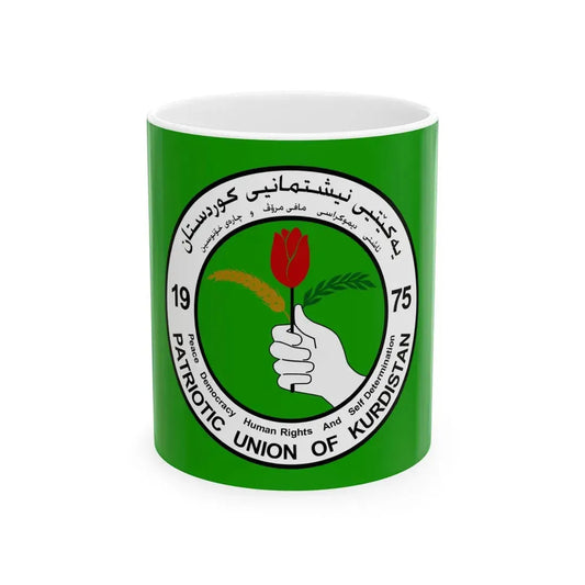 Flag of PUK (Iraq) White Coffee Mug 11oz - Go Mug Yourself