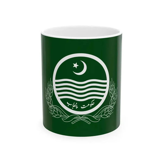 Flag of Punjab (Pakistan) White Coffee Mug 11oz - Go Mug Yourself