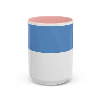 Flag of Puno capital of the Puno Region Peru - Accent Coffee Mug 15oz Pink - Go Mug Yourself