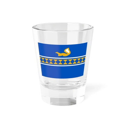 Flag of Purovsky rayon Yamal Nenetsia (Russia) Shot Glass 1.5oz 1.5oz - Go Mug Yourself
