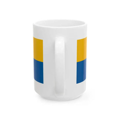 Flag of Puspokmolnari (Hungary) White Coffee Mug - Go Mug Yourself