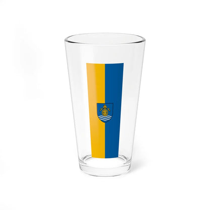 Flag of Puspokmolnari vertical (Hungary) Pint Glass 16oz 16oz - Go Mug Yourself